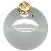 Clear Glass Christmas Ornaments Are Expertly Crafted And Ready To Decorate (Set/8)