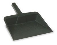 TOUGH GUY 1VAJ7 Hand Held Dust Pan, Plastic,12 In W,Black