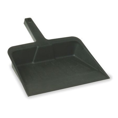 TOUGH GUY 1VAJ7 Hand Held Dust Pan, Plastic,12 In W,Black