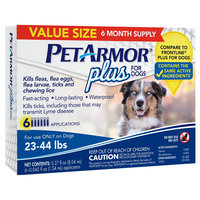 Sergeant's Pet Care Products, Inc. PetArmor Plus for Dogs 23-44 Lbs, 6-Count