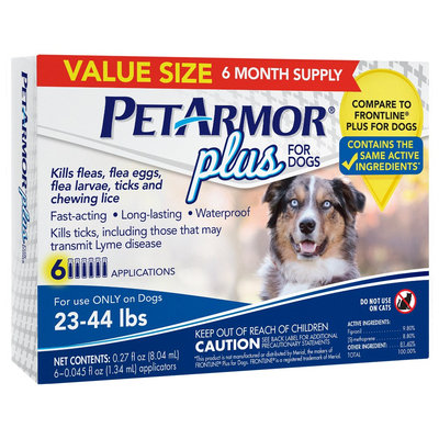 Sergeant's Pet Care Products, Inc. PetArmor Plus for Dogs 23-44 Lbs, 6-Count