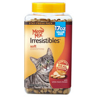 Meow Mix Irresistibles Soft with Chicken Cat Treats 17 oz