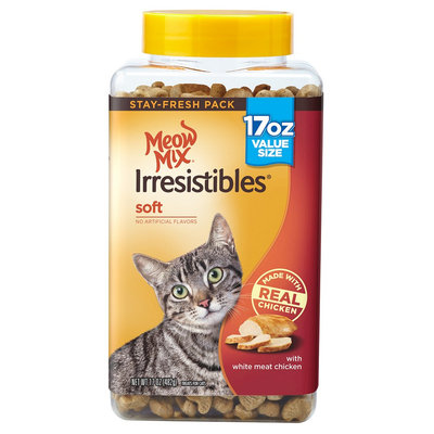 Meow Mix Irresistibles Soft with Chicken Cat Treats 17 oz
