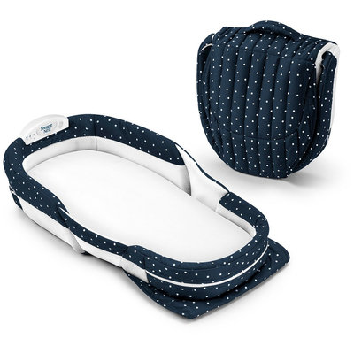 Baby Delight Snuggle Nest Surround XL - Navy (Blue) Dots