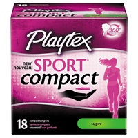 Playtex Sport Compact Tampon - Super - 18ct