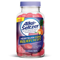 Alka Seltzer Heartburn Relief & Acid Reducer Fruit Chewable - 90ct