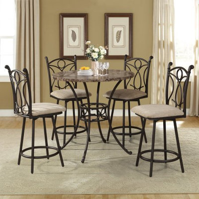Homesource Home Source Pedestal Counter Stool ( Case Pack 4)