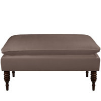 Pillowtop Bench in Regal Smoke - Skyline, Grey