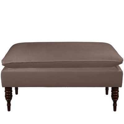 Pillowtop Bench in Regal Smoke - Skyline, Grey