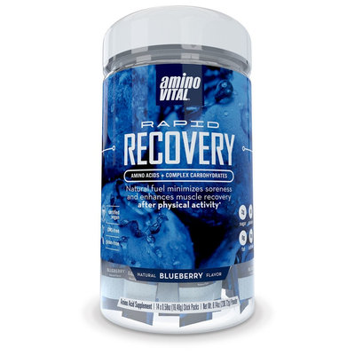 Amino Vital Rapid Recovery Amino Acids + Complex Carbohydrates Natural Blueberry Flavor - 8.14oz