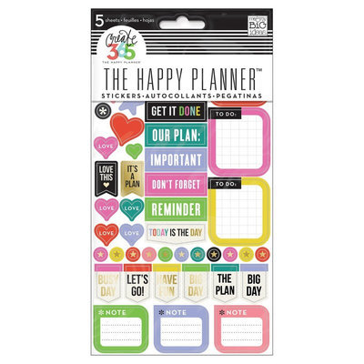 Create 365 Planner Stickers Everyday Reminders-Asst Color/Sizes, Multi-Colored