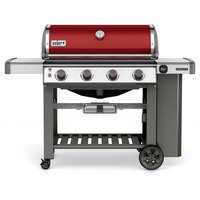Weber Genesis II E-410 4-Burner Propane Gas Grill in Crimson (Red)
