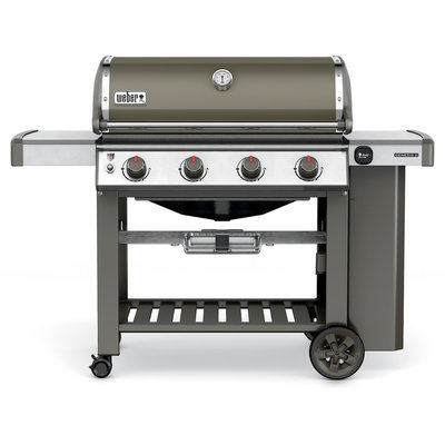 Weber Genesis II E-410 4-Burner Propane Gas Grill in Smoke (Grey)