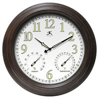Infinity Instruments Radiant Reader Wall Clock - Brown