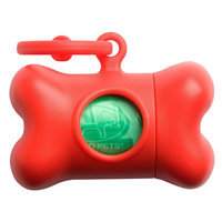Petego Bon Ton Classic Dog Waste Bag Dispenser Color: Red