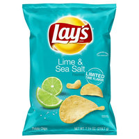 Lay's Lime & Sea Salt Flavored Potato Chips - 7.75oz