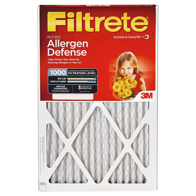 Filtrete - 18 in x 24 in x 1 in - Micro Allergen Air Filter - White