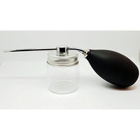 GLASS HAIR FIBER APPLICATOR ATOMIZER VELOUR PUFFER BOTTLE