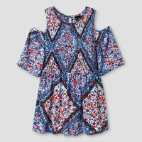 Girls' Smocked Blouse Art Class - Blue XL