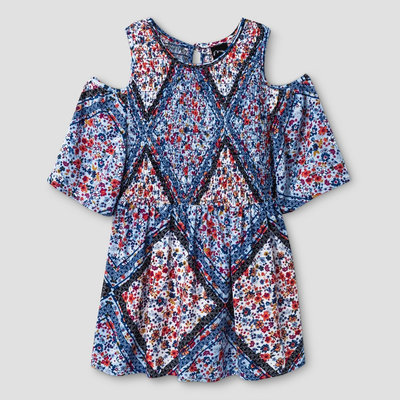 Girls' Smocked Blouse Art Class - Blue XL
