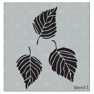 Stencil1 Leaves 5.75