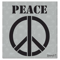 Stencil1 Peace Sign (6