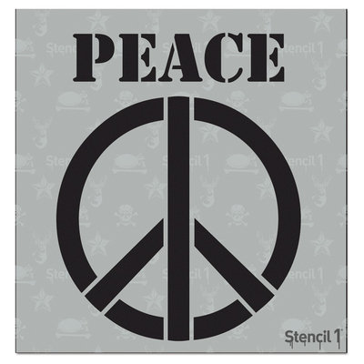 Stencil1 Peace Sign (6