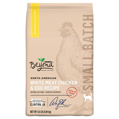 Purina Beyond Small Batch Grain-free North American White Meat Chicken and Egg Dry Cat Food - 4.5 lb. Bag