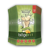 Tsogo Fit 12 Pack, Natural Flavor (Honey), Soy Free, Gluten Free & Dairy Free, High Fiber & Protein, Low Calories & Carbs, Meal Replacement Shake, Only 150cal/serv-12 Individual Servings)
