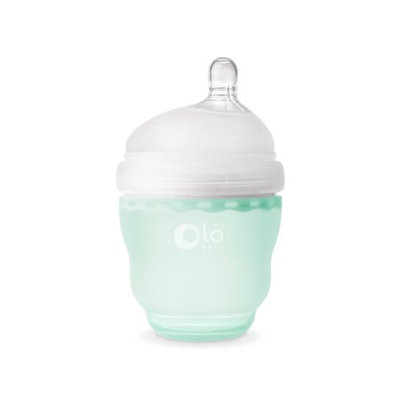 Olababy Gentle Bottle Silicone Feeding Bottle - 4 Ounce - Mint