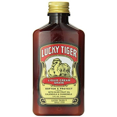 Lucky Tiger Liquid Cream Shave 5 oz. (Pack of 6)
