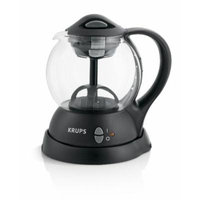 KRUPS FL7018 Personal Tea Kettle with integrated infusion basket for loose tea leaves and tea bags, Black