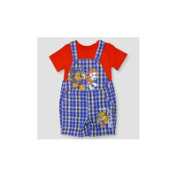 Paw Patrol Baby Boys' Shortall & Shirt Set - Blue 6-3M