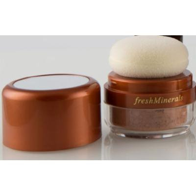 freshMinerals Mineral Bronzing Powder Puff, Caribbean, 6 Gram