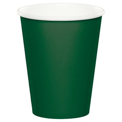 Creative Converting 9 oz Hot/Cold Paper Cups Hunter Green 240 Ct