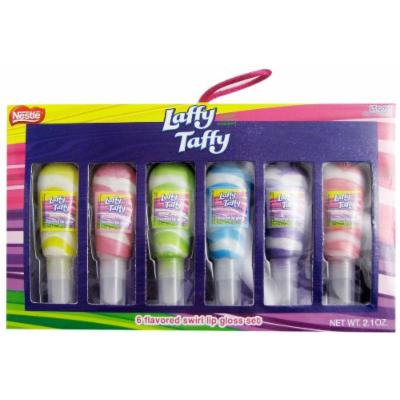 Laffy Taffy 6 Flavored Glitter Lip Gloss Set