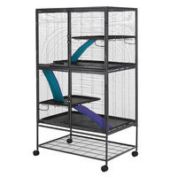 All Living Things® Multi-Level Small Animal Cage size: Small, Black