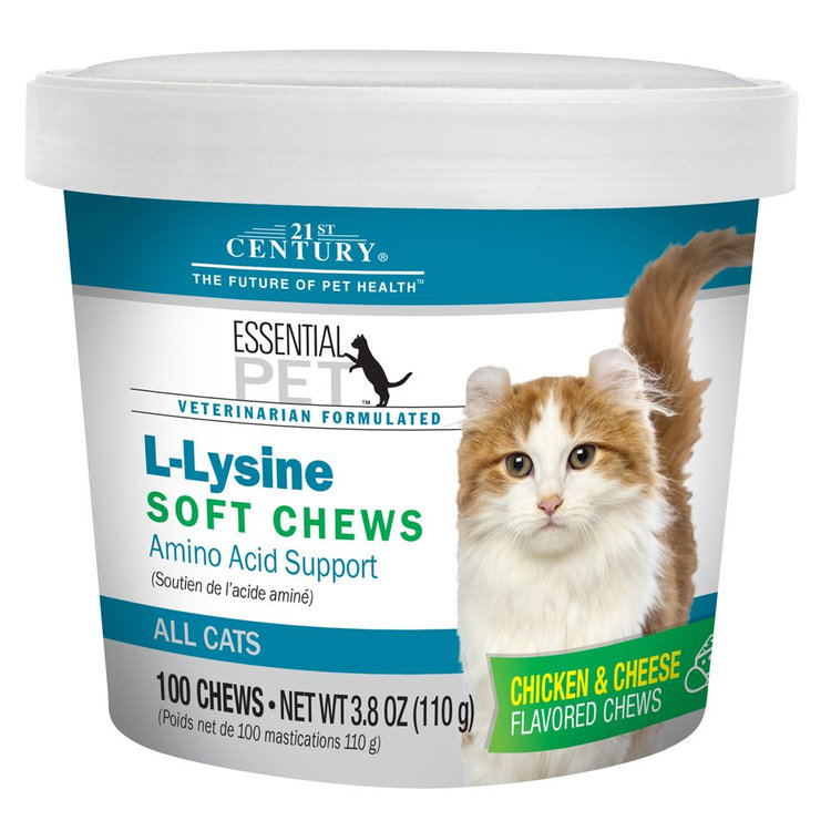 21st Century LLysine Cat Soft Chews size 100 Count