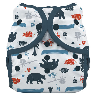 Thirsties Snap Duo Wrap Diaper, Size Two - Adventure Trail