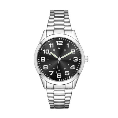 Men's Silver Expansion Band Watch