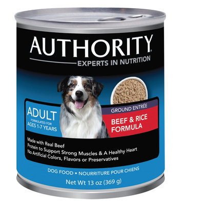 Authority® Ground Adult Dog Food size: 13 Oz