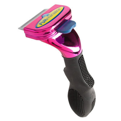 FURminator® deShedding Metallic Collection Short Hair Cat Tool, Metallic Pink