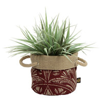 6 Nahla Fabric Floor Planter In Zanzibar Berry - Berry Red - Bombay Outdoors