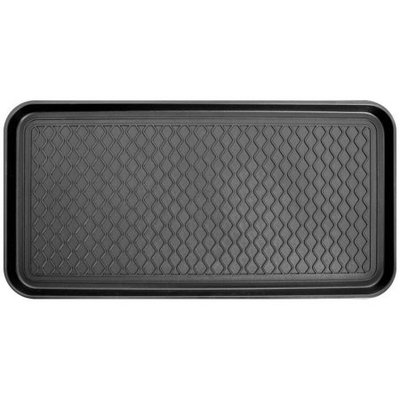 Berrnour Home 15 in. x 30 in. Multi-Purpose Utility Boot Tray, Black
