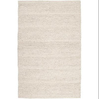 3' X 5' Nature's Essence Pearly White Intertwine Hand Woven Area Throw Rug
