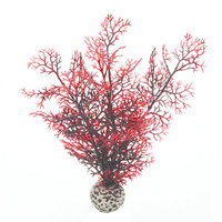 biOrb Sea Fan Aquarium Artificial Plants - Crimson (Red) - S