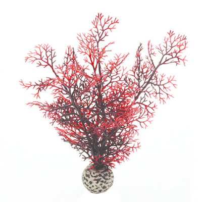 biOrb Sea Fan Aquarium Artificial Plants - Crimson (Red) - S