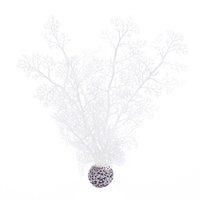 biOrb Sea Fan Aquarium Artificial Plants - White - M