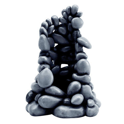 biOrb Pebble Ornament Aquarium Artificial Plants - Black - M
