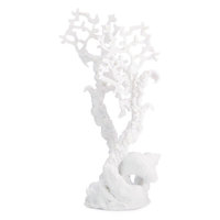 biOrb Fan Coral Ornament Aquarium Sculptures - White - M
